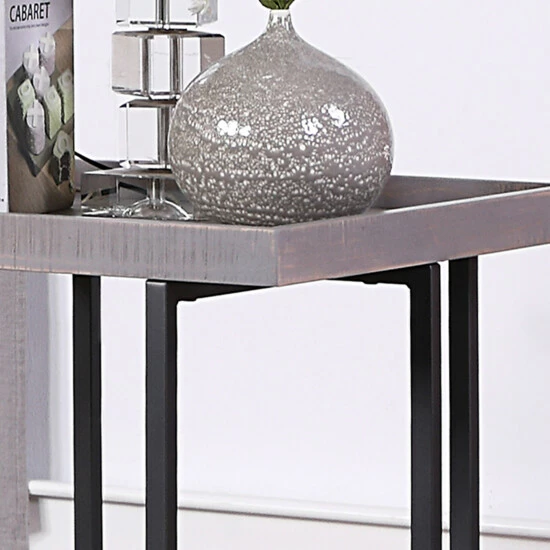 Cheapest ⌛ Furniture Of America Damara Rustic 24-inch 1-shelf Side Table Antique Blue ✔️ - Image 5