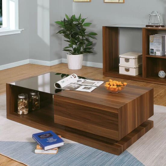 Wholesale 👍 Furniture Of America Valmont Walnut 3-piece Storage Coffee Table Set 😉 - Image 2