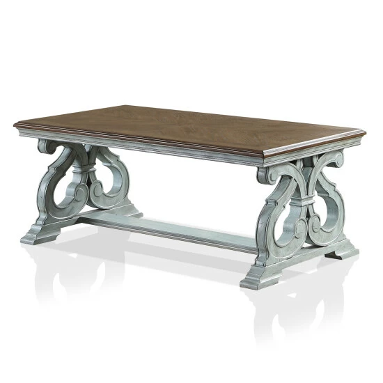 Wholesale ✔️ Furniture Of America Roah Farmhouse Blue 2-piece Coffee Table Set 👍 - Image 8