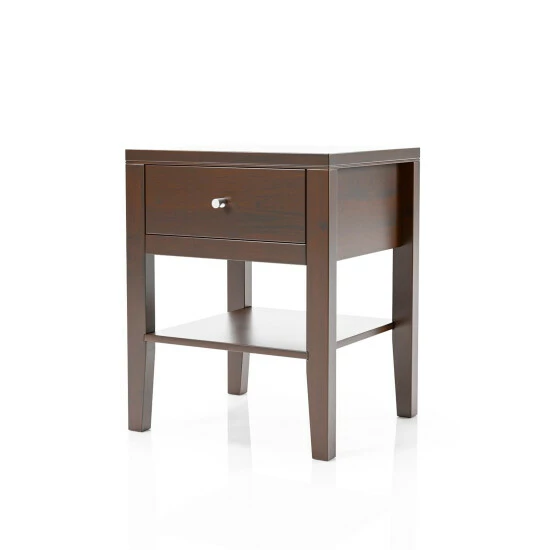 Hot Sale 👍 Furniture Of America Larc Mid-Century Modern Solid Wood 1-drawer Nightstand Light Oak 🧨 - Image 5