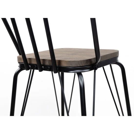 Best Pirce ⌛ Furniture Of America Jack Modern Metal Slatted Bar Chairs (Set Of 2) Grey 🔥 - Image 3