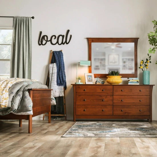 Cheapest 🤩 Furniture Of America Nisa Rustic Cherry 48-inch Mirror - Dark Cherry - Dark Cherry 💯 - Image 2