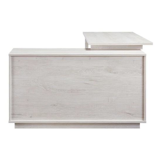 Outlet ⭐ Furniture Of America Brasnar 56-inch L-shape Storage Computer Desk White Oak 🔔 - Image 7