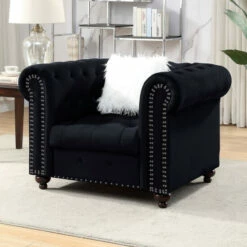 Best deal 🌟 Furniture Of America Resserie Glam Fabric Button Tufted Chair Grey 🥰