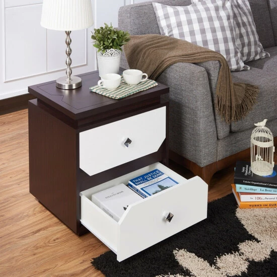 Discount ❤️ Furniture Of America Tarris Contemporary Walnut 20-inch Side Table 🌟 - Image 8