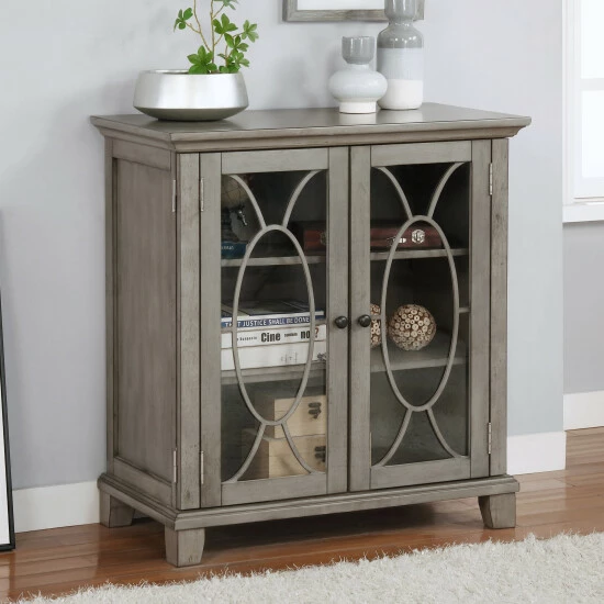 Cheap 😍 Furniture Of America Thurmin Grey 32-inch 3-shelf Hallway Cabinet 🔥
