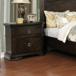 Wholesale ❤️ Furniture Of America Hixi Traditional Espresso Solid Wood Nightstand 🤩