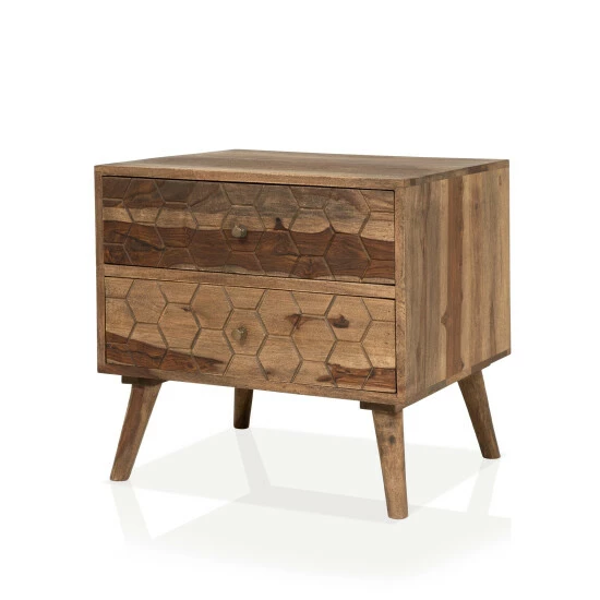 Best deal ⭐ Furniture Of America Oli Mid-Century Modern Nightstands (Set Of 2) ❤️ - Image 4