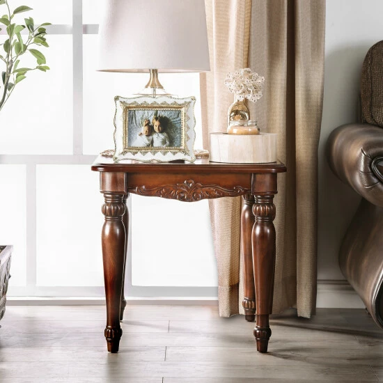 Best deal 🌟 Furniture Of America Rity Traditional Cherry 3-piece 48-inch Accent Table Set 🤩 - Image 3