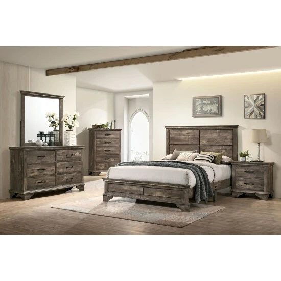 Cheapest ๐ Furniture Of America Balthasar Transitional Gray 2-drawer Nightstand ๐ - Image 2