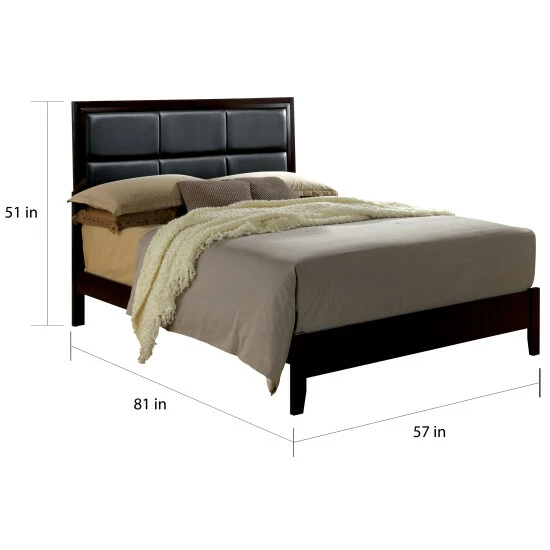 Top 10 ✔️ Furniture Of America Hoss Contemporary Espresso Faux Leather Panel Bed 😍 - Image 5