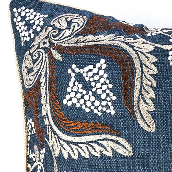 New π― Furniture Of America Mees Contemporary Blue Throw Pillows Set Of 2 π - Image 3