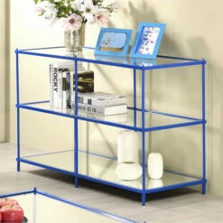 Buy 🛒 Furniture Of America Scoles Contemporary 42-inch 2-shelf Sofa Table Blue ⭐