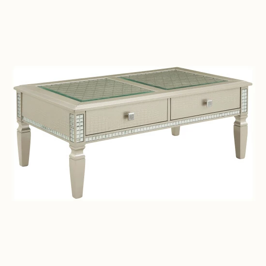 Promo ๐ Furniture Of America Jaegersmorr Silver 48-inch 2-drawer Coffee Table ๐ - Image 2