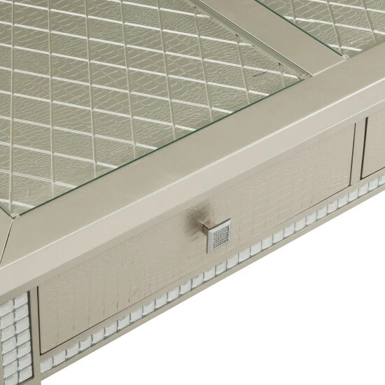 Promo ๐ Furniture Of America Jaegersmorr Silver 48-inch 2-drawer Coffee Table ๐ - Image 4