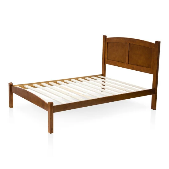 Budget 🔔 Furniture Of America Meer Cottage Oak Arch Headboard Twin Platform Bed 💯 - Image 2