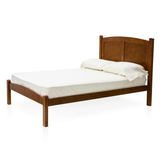 Budget 🔔 Furniture Of America Meer Cottage Oak Arch Headboard Twin Platform Bed 💯 - Image 3