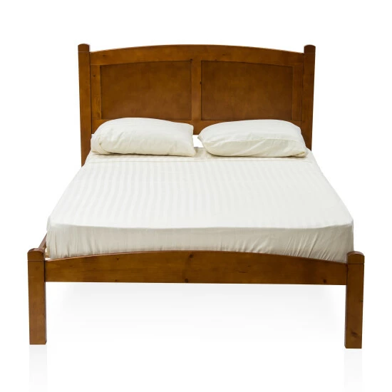 Budget 🔔 Furniture Of America Meer Cottage Oak Arch Headboard Twin Platform Bed 💯 - Image 4