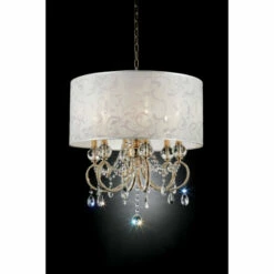 Cheapest 🧨 Furniture Of America Gracewood Hollow Selimovic Glam Goldtone Ceiling Lamp 🔔