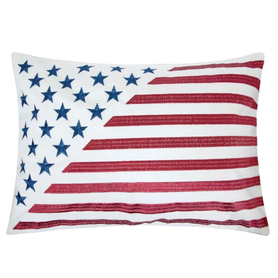 Budget π₯ Furniture Of America Porch & Den Tamarron Stylized Flag Accent Pillows (Set Of 2) π - Image 2