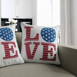 Coupon 🌟 Furniture Of America Porch & Den Tamaway Patriotic 'Love' Accent Pillows (Set Of 2) 💯