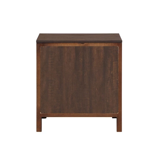 Best Pirce ⌛ Furniture Of America Malgan Transitional Walnut 2-Drawer Nightstand 😍 - Image 7