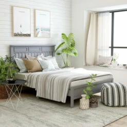 Flash Sale 👏 Furniture Of America Amanda Traditional Full Size Platform Bed Grey ✨