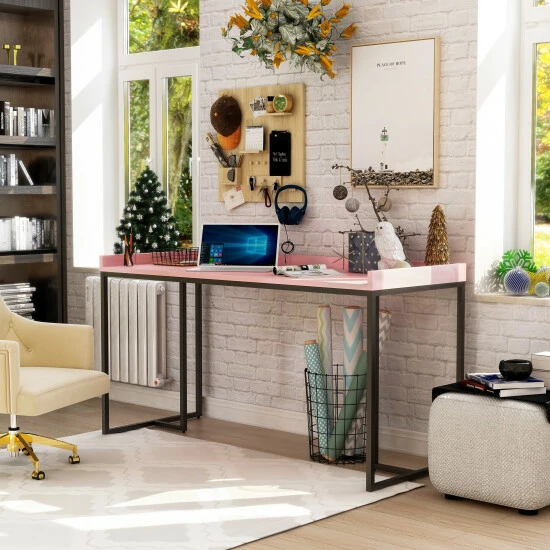 Discount 🌟 Furniture Of America Magnus Industrial 59-inch Computer Desk With USBs Black 🎉 - Image 2