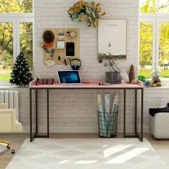 Discount 🌟 Furniture Of America Magnus Industrial 59-inch Computer Desk With USBs Black 🎉 - Image 4