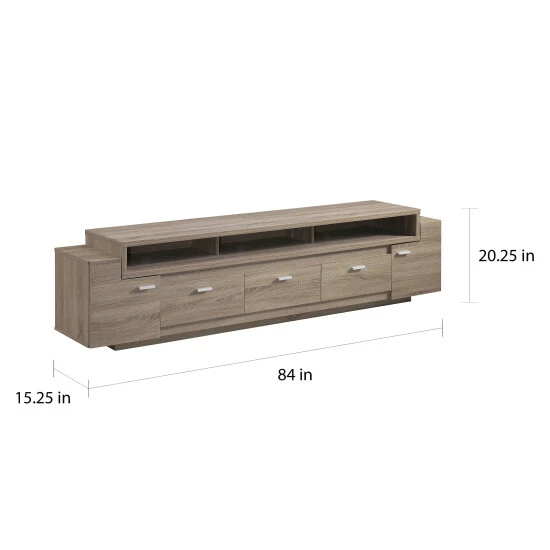 Outlet π Furniture Of America Peyton 84-inch Storage Wood TV Console Cappuccino π - Image 4