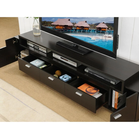 Outlet π Furniture Of America Peyton 84-inch Storage Wood TV Console Cappuccino π - Image 7