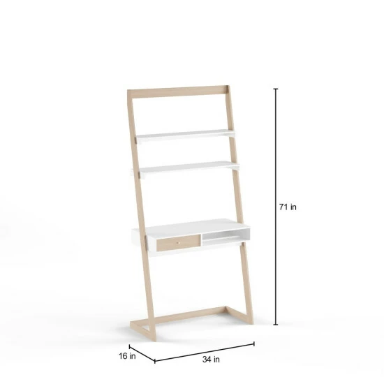 Hot Sale 😀 Furniture Of America Tali Contemporary 2-tone 32-inch Computer Desk Black/distressed Grey ⭐ - Image 7