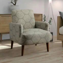 Promo π Furniture Of America Cala Contemporary Fabric Upholstered Accent Chair Yellow π