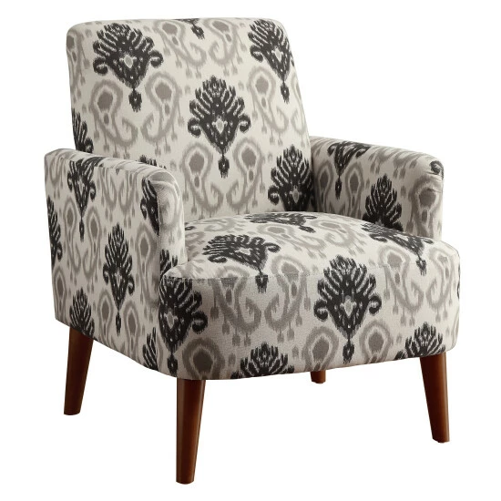 Promo π Furniture Of America Cala Contemporary Fabric Upholstered Accent Chair Yellow π - Image 5