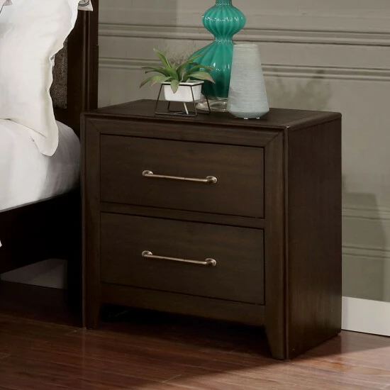 Flash Sale 🌟 Furniture Of America Yra Walnut 3-piece Bedroom Set With 2 Nightstands 🔥 - Image 3