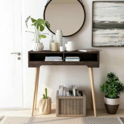 Best deal β Furniture Of America Sury Mid-century 36-inch 2-shelf Console Table Weathered White π