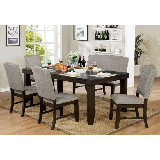 Coupon 🛒 Furniture Of America Fic Contemporary Walnut Dining Chairs (Set Of 2) 👏 - Image 3