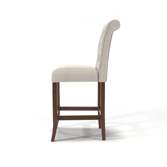 Best reviews of π― Furniture Of America Sheila Chenille Counter Height Chair (Set Of 2) Beige/rustic Oak π - Image 7