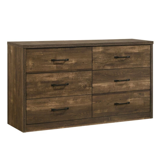 Buy ⭐ Furniture Of America Greer Walnut 6-Drawer 👗 Dresser With USB Ports ⭐ - Image 5
