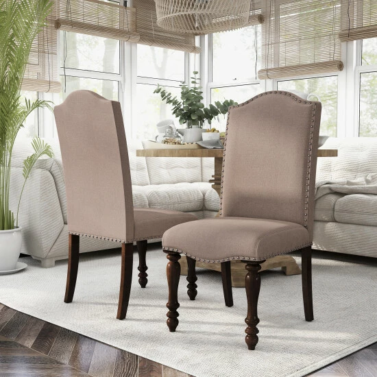 Deals π₯ Furniture Of America Ketz Traditional Taupe Dining Chairs (Set Of 2) β