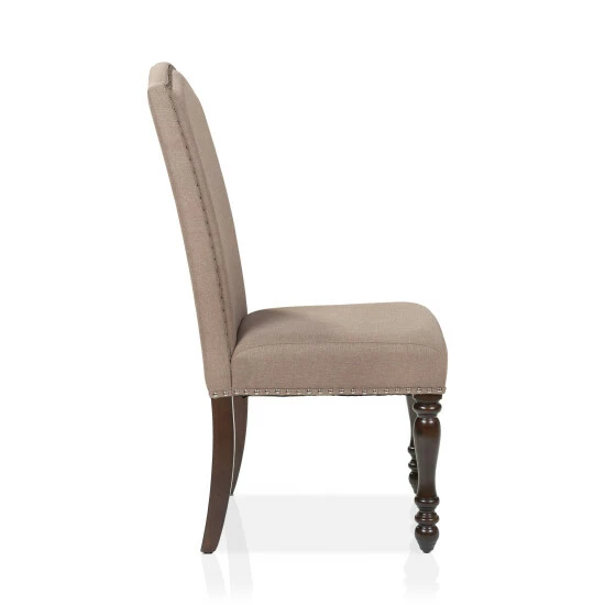 Deals π₯ Furniture Of America Ketz Traditional Taupe Dining Chairs (Set Of 2) β - Image 4