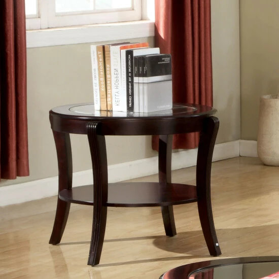 Promo 🎉 Furniture Of America Carline Modern Espresso 28-inch 1-shelf Side Table 🧨