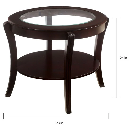 Promo 🎉 Furniture Of America Carline Modern Espresso 28-inch 1-shelf Side Table 🧨 - Image 3