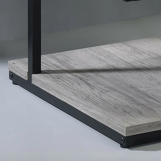 Cheapest 😉 Furniture Of America Jolle Contemporary 14-inch 2-shelf Side Table Light Grey 😀 - Image 7