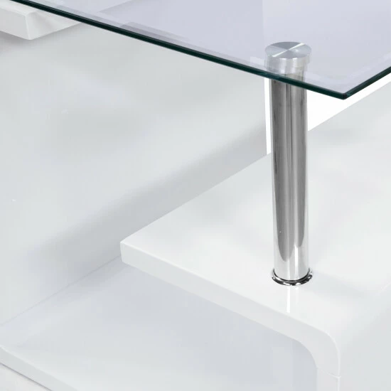 Promo 🎉 Furniture Of America Rost Contemporary White 24-inch 2-shelf Side Table 💯 - Image 7