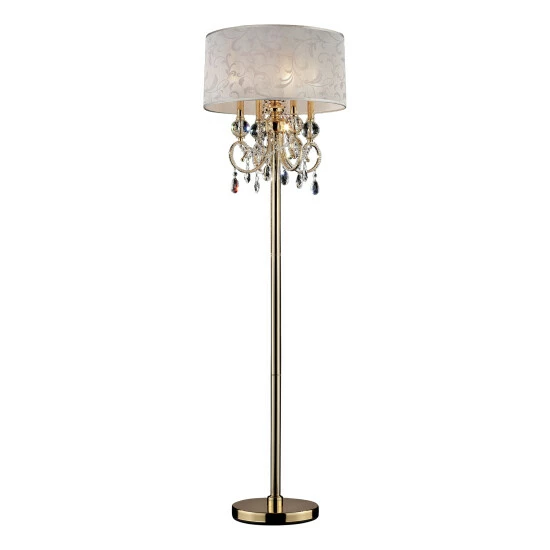 Top 10 π Furniture Of America Kilt Glam Gold Metal Crystal Floor Lamp β