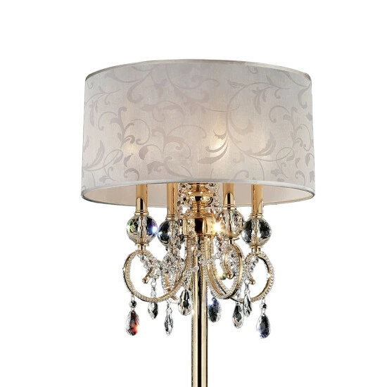 Top 10 π Furniture Of America Kilt Glam Gold Metal Crystal Floor Lamp β - Image 2