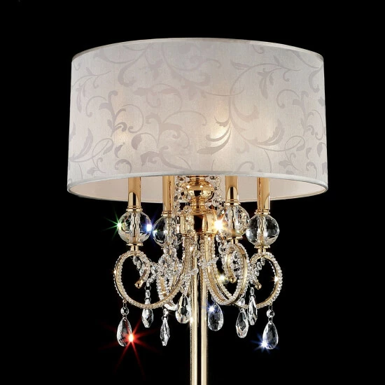 Top 10 π Furniture Of America Kilt Glam Gold Metal Crystal Floor Lamp β - Image 6