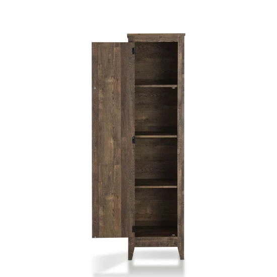 Buy 🧨 Furniture Of America Bres Rustic Oak 4-shelf Bookcase Cabinet ⌛ - Image 7