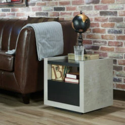 New 𧨠Furniture Of America Kendelle Urban 1-shelf Side Table Black π